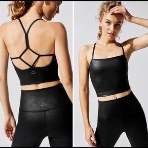 Beyond Yoga Leatherette Cropped Tank